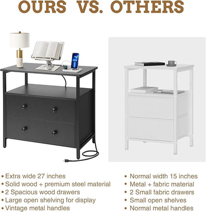 Edbuosy 27 inch Wide Night Stand - Image 7