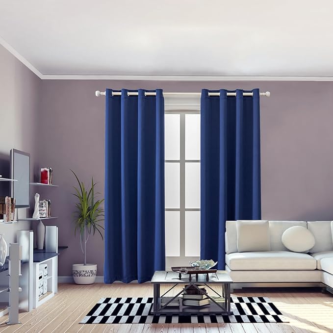 Anytime 100% Blackout Curtain 2 Panels Set, Thermal Insulated Window Drapes - Image 5
