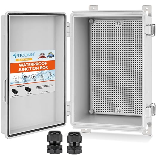 TICONN Waterproof Electrical Junction Box IP67 ABS Plastic Enclosure by TICONN