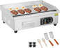 VEVOR Commercial Electric Griddle, 1600W Countertop Half-Flat Top Grill by VEVOR