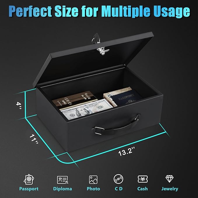 xydled Fire Resistant Safe Fire Safe Box - Image 6