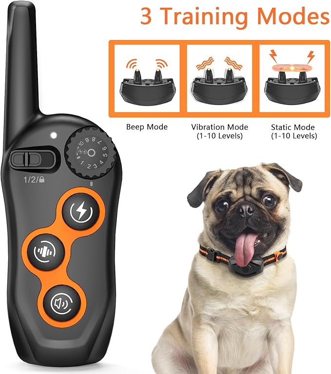 Dog Training Collar, IPX7 Waterproof Dog Shock Collar - Image 2