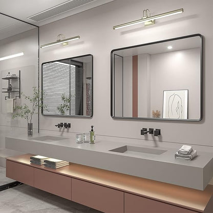 48x32 Black Bathroom Mirror for Wall, Matte Black Metal Framed Rectangle - Image 7