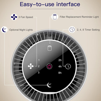 air purifiers for home bedroom h13 true hepa showing dimensions