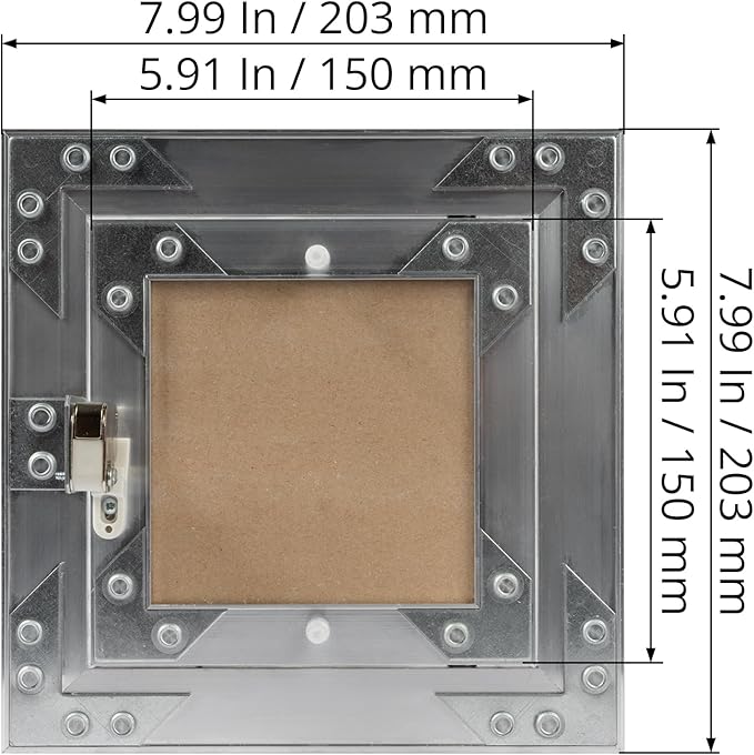 6" x 6" Inch Aluminum Drywall Access Panel - Image 6