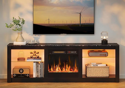 Bestier 63 Inch Modern Fireplace TV Stand - Image 8