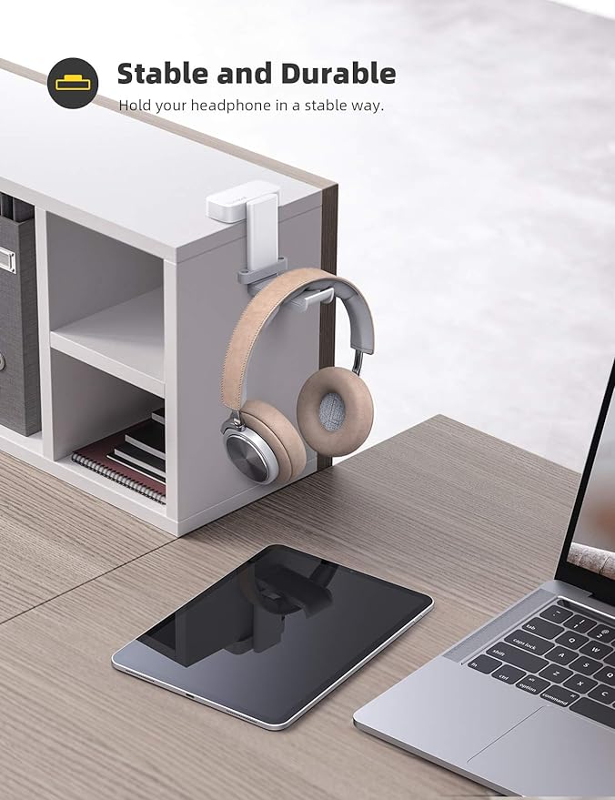 Lamicall Headphone Stand, Sticky Headset Hanger - Image 3