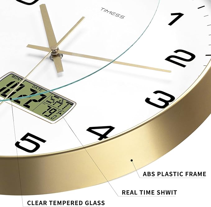 TIMESS Wall Clock, Ideal Modern Home, Office Decor - Image 4
