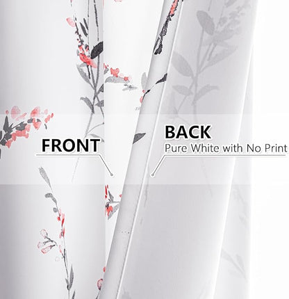 MYSKY HOME Floral Curtains 84 Inch Length - Image 5