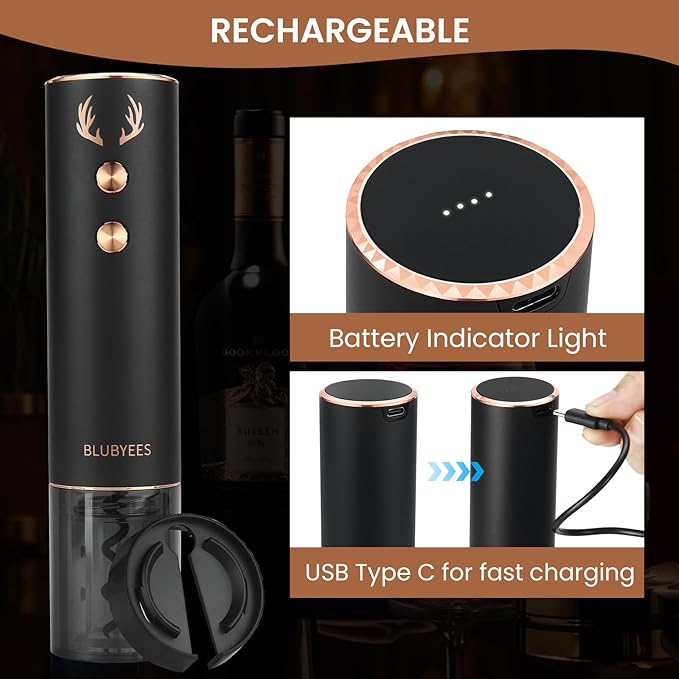 4-in-1 Rechargeable Electric Wine Opener Set - Image 3