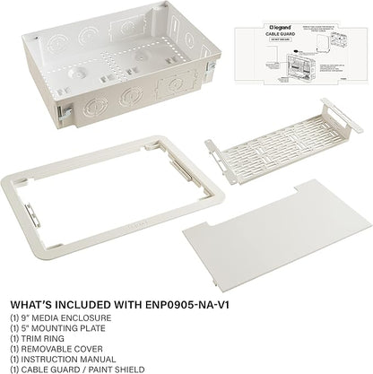 Legrand - OnQ Cable Management, In-Wall Media Box, Dual Purpose Structured - Image 8