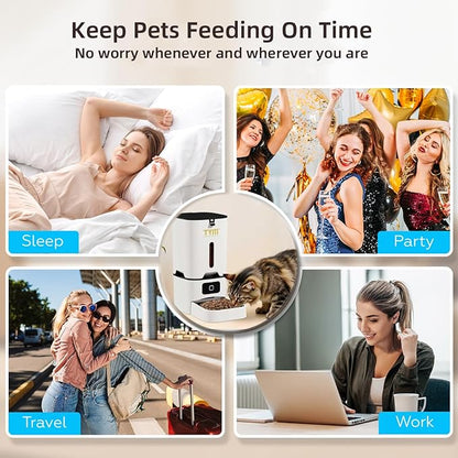 TYM Automatic Cat Feeder, 7L WiFi Cat Food Dispenser - Image 4