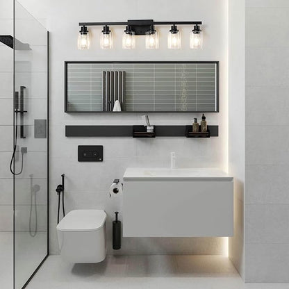 DIKAIDA 6-Light Black Vanity Lights 38'' Modern Bathroom Vanity Lighting - Image 8