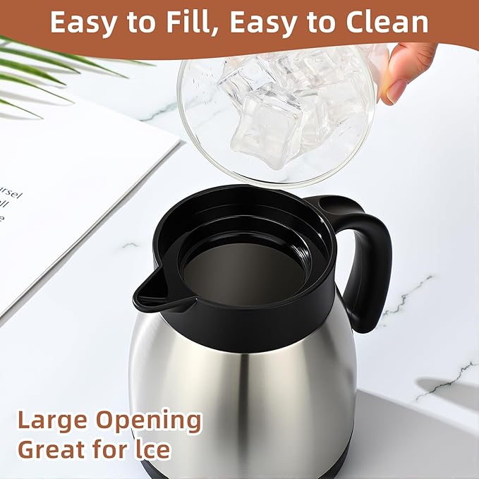 Norme 2 Pcs Thermal Coffee Carafe Insulated Stainless Steel Coffee Carafe - Image 3