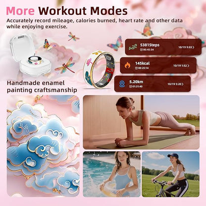 Smart Ring Health Tracker, Men & Women, Featuring a Heart Rate Monitor - Image 3