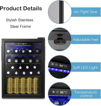 Antarctic Star 16 Bottle Wine Cooler/Cabinet Beverage Refrigerator Small Mini - Image 4