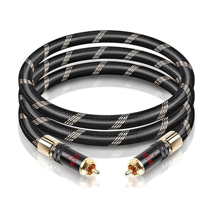 SKW Audiophiles Subwoofer Lock RCA Cable RCA to RCA Multiple Shield by SKW