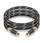 SKW Audiophiles Subwoofer Lock RCA Cable RCA to RCA Multiple Shield by SKW