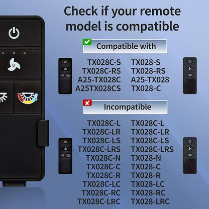 TX028C-S Ceiling Fan Remote Control - Image 3
