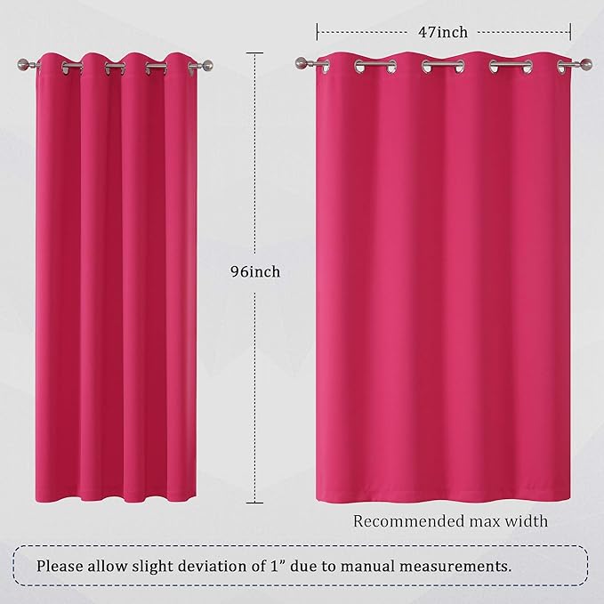 DUALIFE Room Darkening Curtain Panels Energy Efficient - Image 6