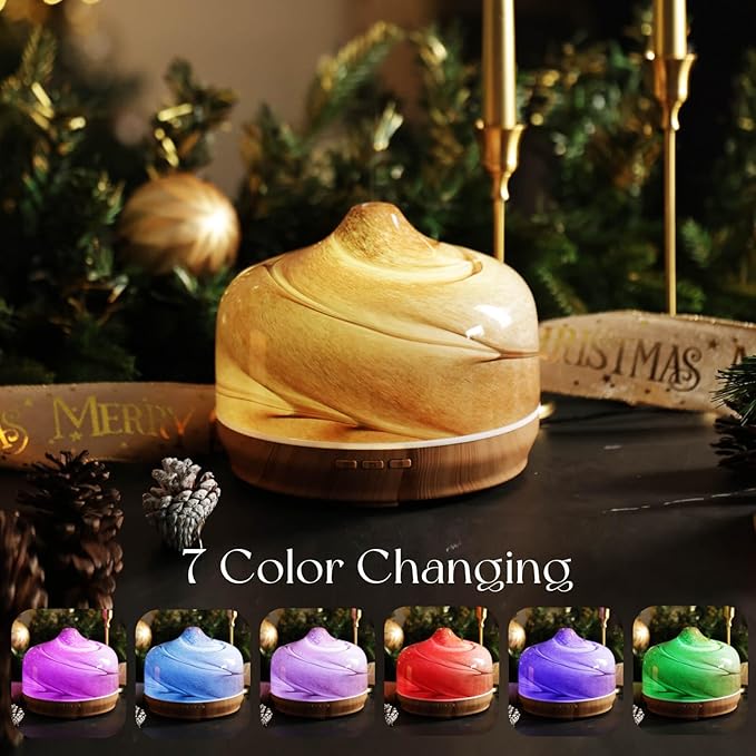 Porseme 500ml Essential Oil Diffuser, Aroma Ultrasonic Humidifier - Image 2