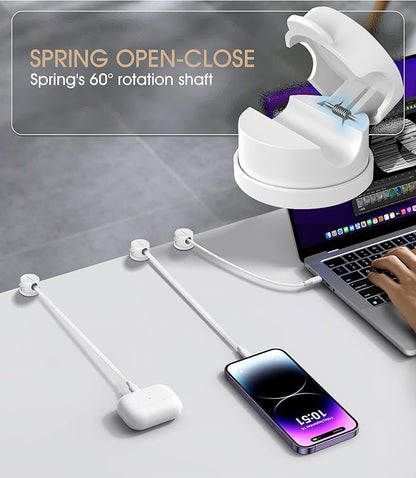 9 Pack Spring Cord Organizer Cable Clips, 2025 Latest Nearockle Phone Charging - Image 3