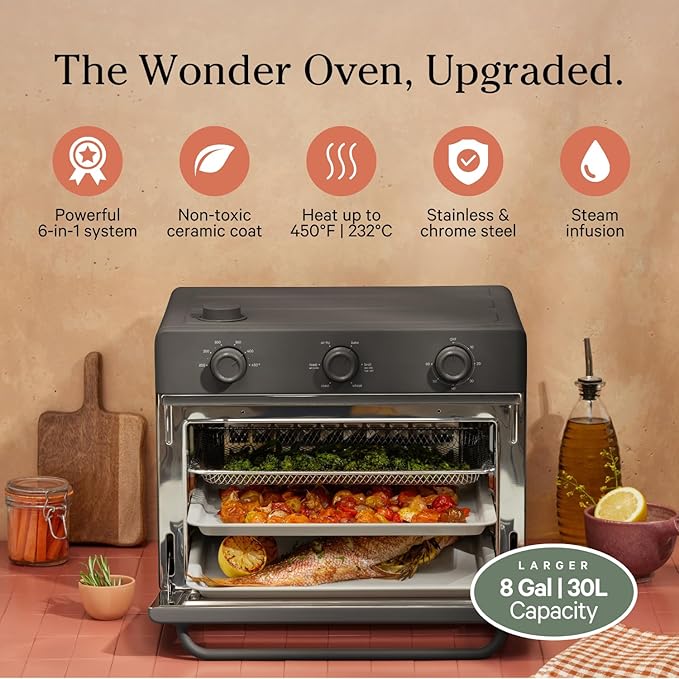 Our Place Large Wonder Oven | 6-in-1 Stainless Steel Air Fryer Toaster Oven - Image 2