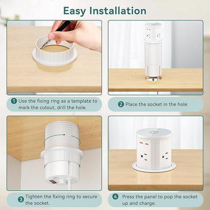 QBA Pop Up Countertop Outlet - Image 5