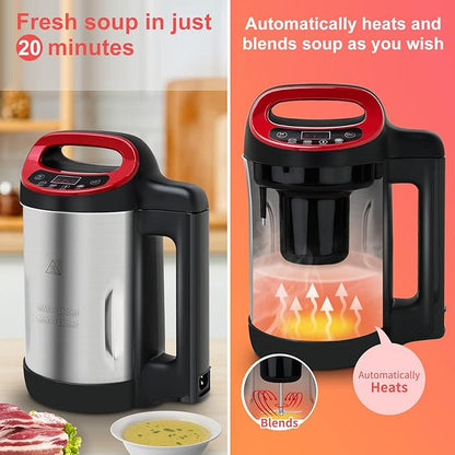 Soup Maker 1.6 L, 4-in-1 Multifunctional Smooth Soup and Chunky Soup Machine - Image 4