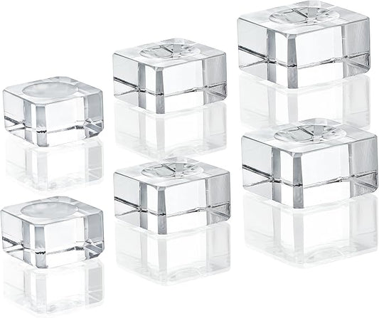 ZEERSHEE 6 Pack Square Crystal Display Bases by ForCrystalLovers