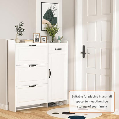 Shoe Cabinet for Entryway, Freestanding Shoe Storage Cabinet - Image 7