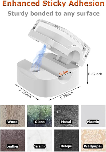 Magnetic Cable Clips, Adjustable Cord Holder Management, Adhesive Wire Keeper - Image 4