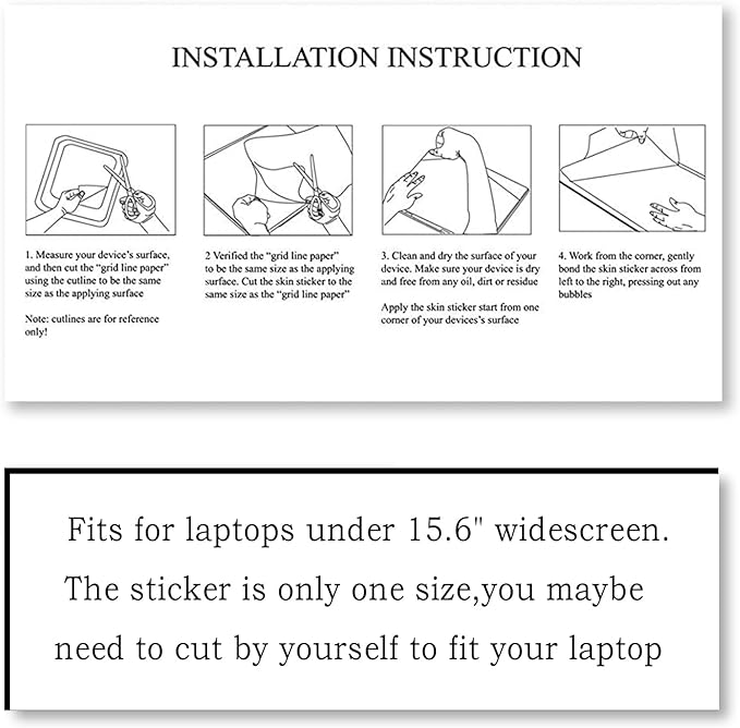 Laptop Skin Sticker Decal, Decorative Waterproof Removable - Image 6