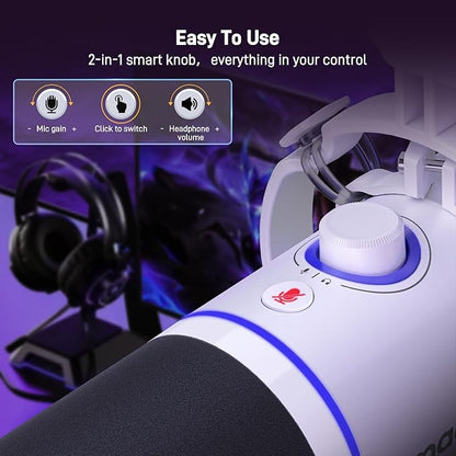 MAONO XLR/USB Dynamic Microphone Kit, RGB Podcast Mic - Image 8