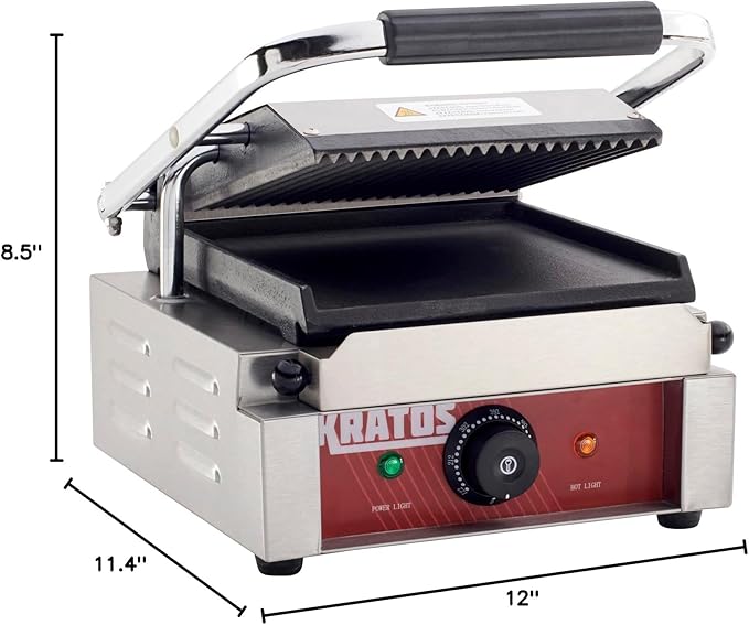 Kratos Commercial Electric Panini Sandwich Grill - Image 9