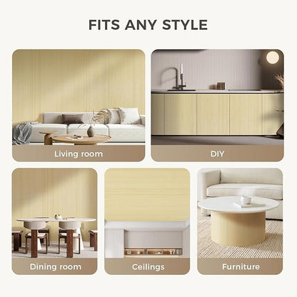 OUZUGIE 2 Pack 96x48 Inch Natural Bamboo Wall Panel – Raw Pole Wrap Paneling - Image 4