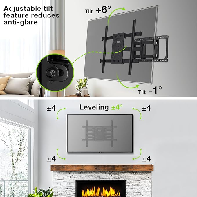 USX MOUNT Heavy Duty Full Motion TV Wall Mount - Image 4