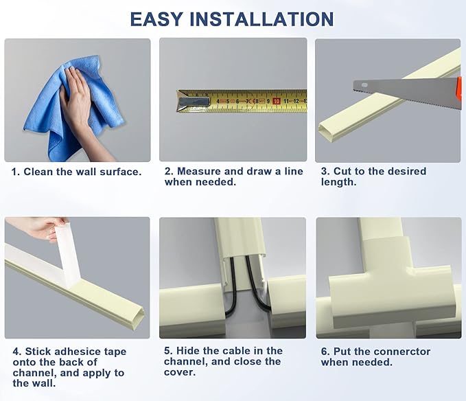 Cord Cover Wall Raceway Kit - Image 6