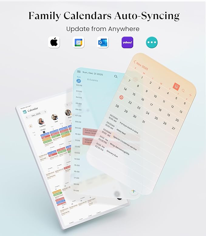 Cozyla Digital Calendar+ 2: 32 inch Wall Planner Touch Screen Chore Chart - Image 3