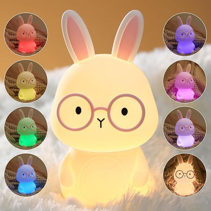 Bunny Lamp for Kids, Rabbit Night Light by FAMIDUO-BrightenYourLife