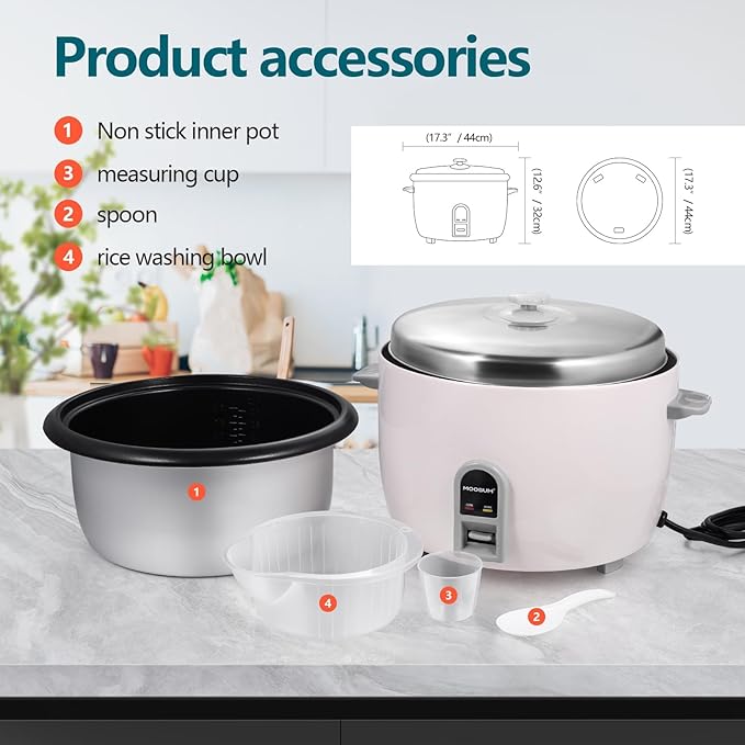 Commercial Rice Cooker, Large Capacity 30-Cup, 60-Cup - Image 6