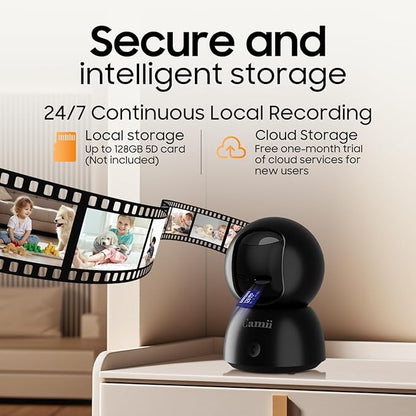 2K Security Camera Indoor, 2.4G & 5G WiFi Pet Camera - Image 8