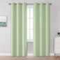 DUALIFE Light Green Blackout Curtain Panels/Drapes by DUALIFE