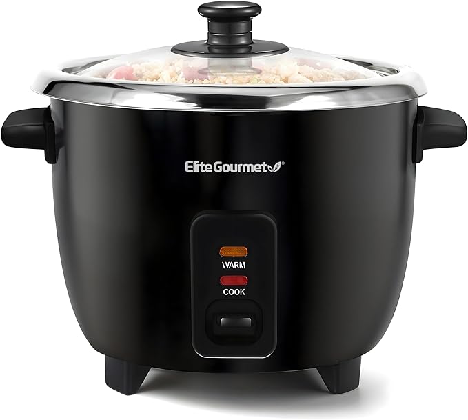 Elite Gourmet ERC006SS 6-Cup Electric Rice Cooker by EliteGourmet
