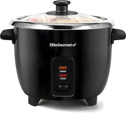 Elite Gourmet ERC006SS 6-Cup Electric Rice Cooker by EliteGourmet