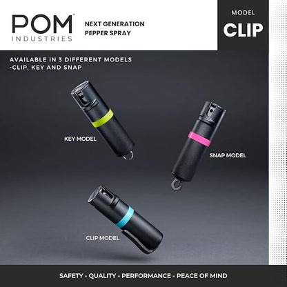 POM Pepper Spray Pocket Clip, Quick Flip Top Safety, Maximum Strength OC Formula - Image 6