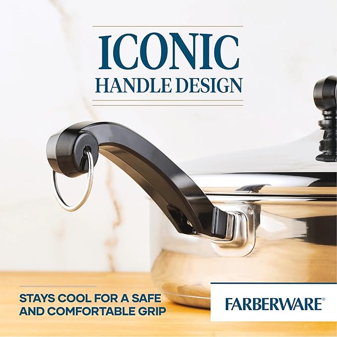 Farberware Classic Stainless Steel Fry Lid, Saute Pan - Image 4