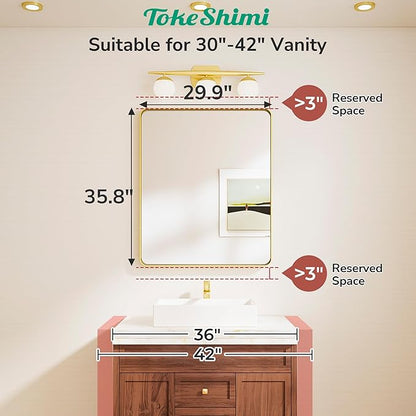 TokeShimi 30x36 Brushed Nickel Mirror - Image 2
