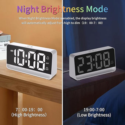 Alarm Clocks for Bedrooms, Digital Bedside Clock - Image 5