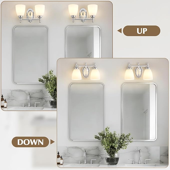 EJIAXIN Bathroom Vanity Lights Over Mirror, 2 Light Bath Vanity Light Modern - Image 5